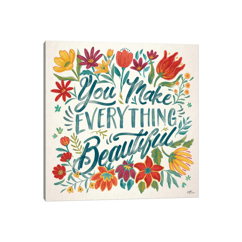 Happy Thoughts V by Janelle Penner - Wrapped Canvas Gallery-Wrapped Canvas Giclée, 30.48 cm H x 30.48 cm W