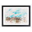 Warsaw Old Town In Poland Watercolour - Picture Frame Graphic Art-56882126-56882125