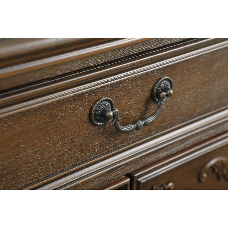 COSMO 9-Drawer Accent Chest, Dark Oak