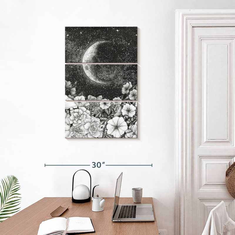 Oberle Moonlight In The Garden, 32" H x 20" W
