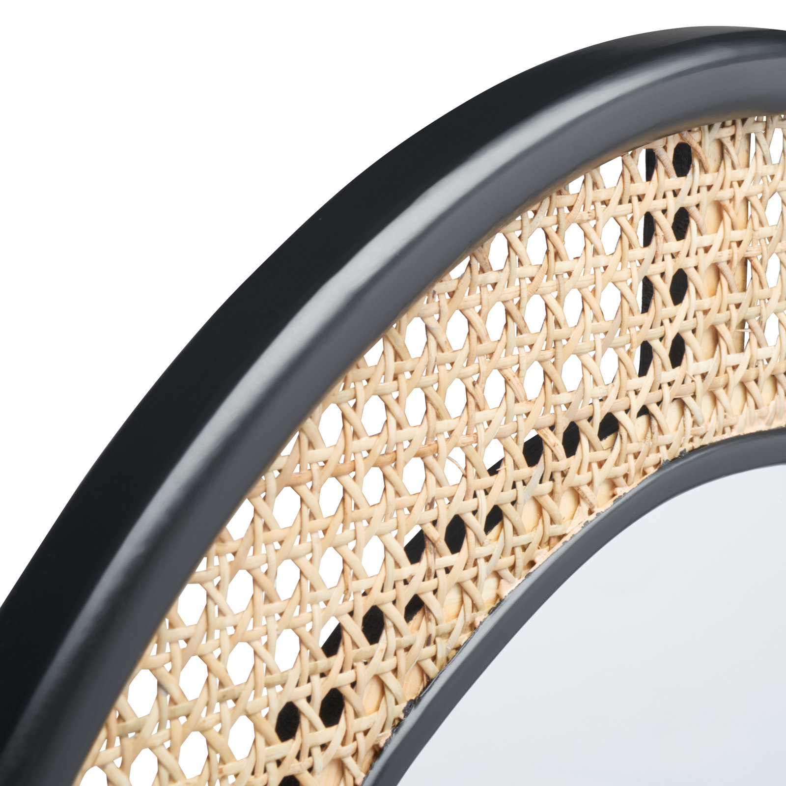Juni 24" Accent Mirror, Black