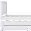 Lit de jour simple avec lit gigogne et tiroirs de rangement - Lit d'invité et de chambre en bois massif, blanc-1486611338