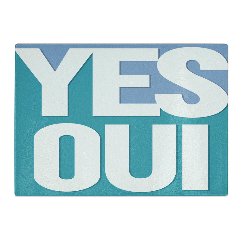 Yes Oui Chopping Board, 20cm W x 28.5cm L