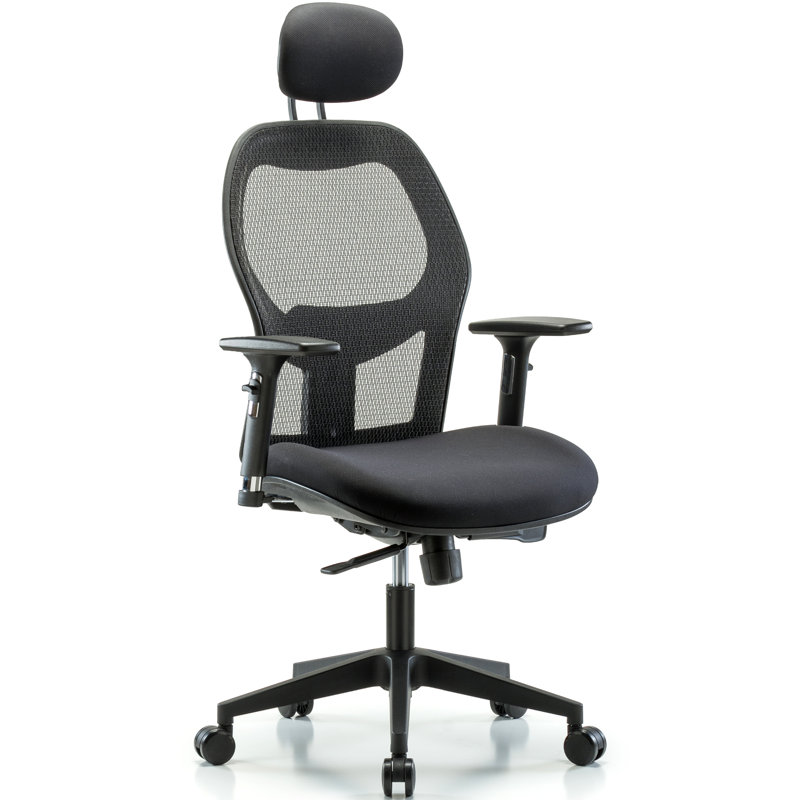 Peter Task Chair with Headrest, Casters