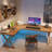 Walnut L-Shaped Solid Wood desks-107201783-107201785