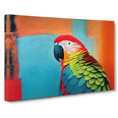 Stimulating Parrot - Wrapped Canvas
