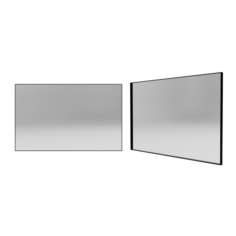 Metal Flat Wall Mirror, 30" H x 48" W