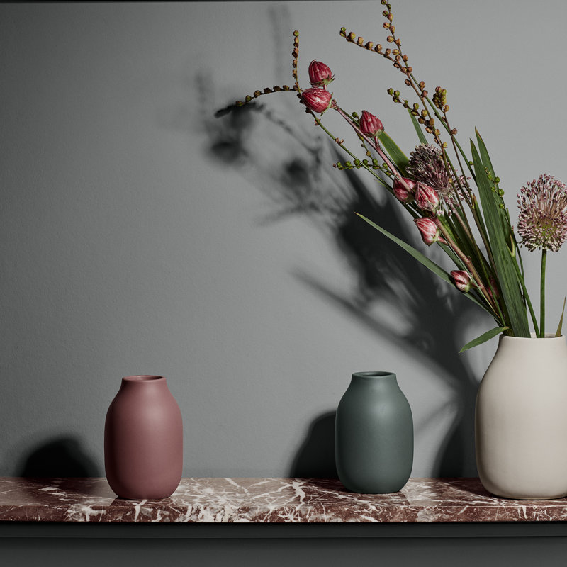 Vase de table Colora, Vert agave, Hauteur totale - 7,87 po