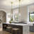 1-Light 7.87" Modern Gold Pendant, Clear Glass for Kitchen Island-1149063684