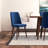 Annabelle 9-Piece Mid-Century Rectangular Dining Set w/ 8 Velvet Dining Chairs-1894630042