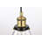 Mateo 1 - Light Black/Antique Brass Pendant