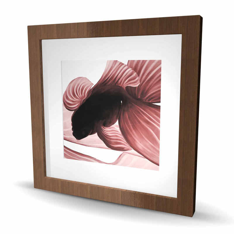 «Two Two Red Betta - White Coastal», Brun, H 16 po x l 16 po