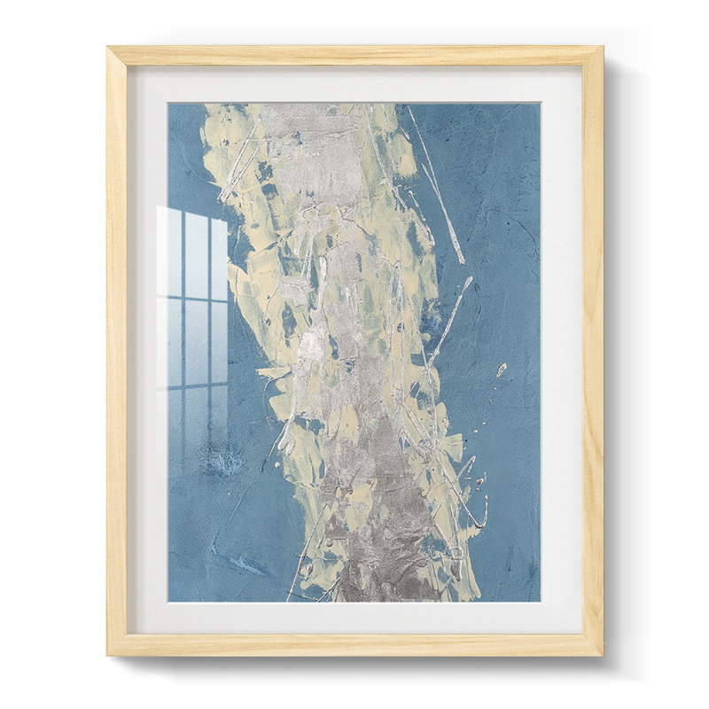 Printed Retro Fling I -Framed Print, Natural