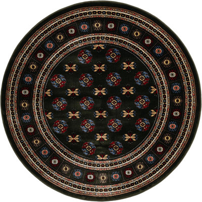 Tapis traditionnel Hinshaw vert foncé
