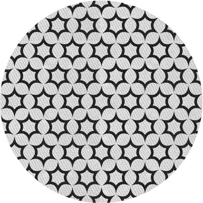 Tapis gris tissé à la machine