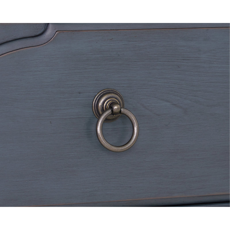 Americana 5-Drawer Chest, No Assembly Required, Corduroy Blue Finish