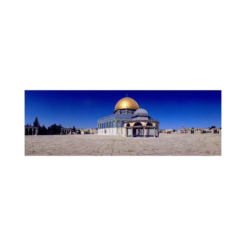 Dome Of The Rock, Temple Mount, Jerusalem, Israel by Panoramic Images - Wrapped Canvas Panoramic Print