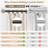 Leaf Wood Grain 1" Single Curtain Rod,Walnut Wood-White,36-120"-2117236549-2117236546