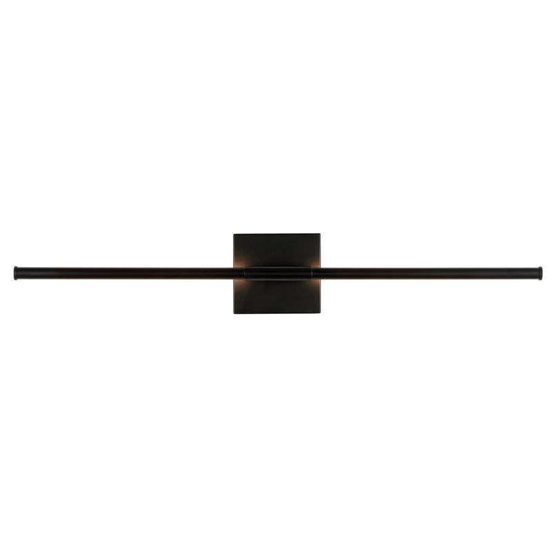 Gallatin Single Light Dimmable LED Armed Sconce, Black