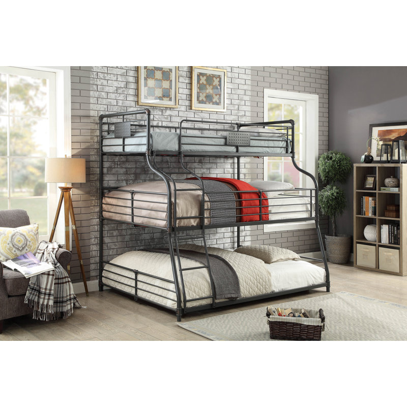 Abron Kids Twin Over Full Over Queen Bunk Bed