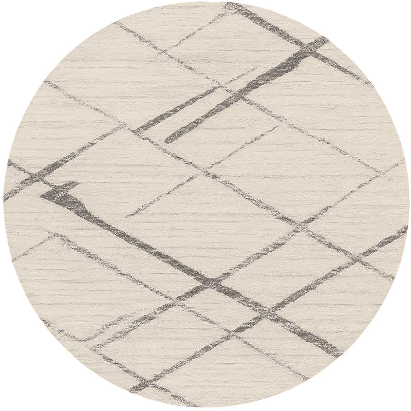 Kymiere Abstract Indoor Rug, Round 5'3"