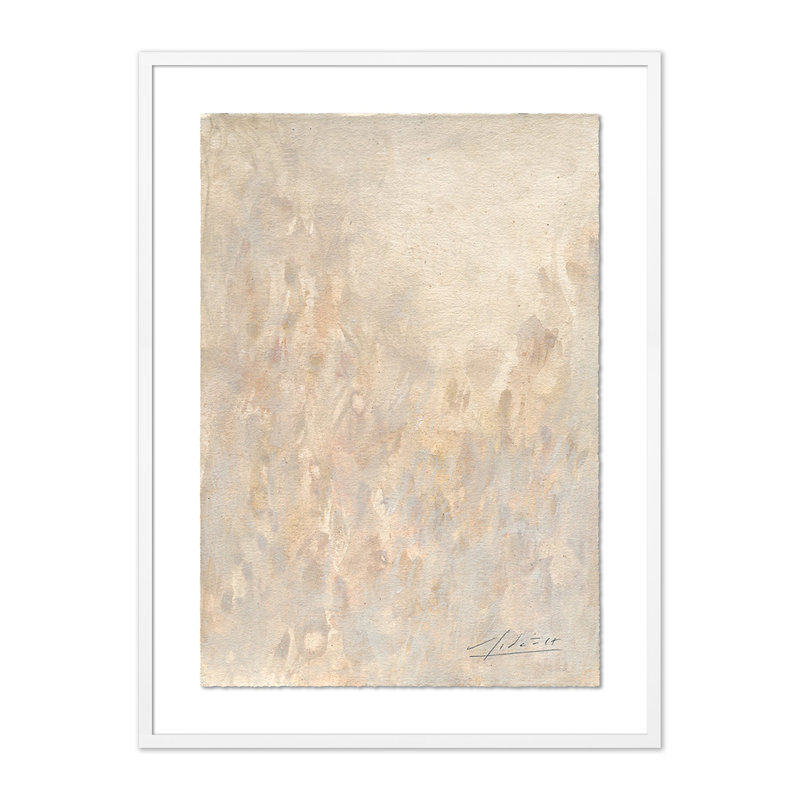 No. 12 Print by Valeria Sidanez, White Maple Framed, 24" H x 18" W