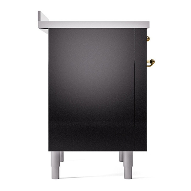 ILVE Nostalgie II 36 in Induction Range, Glossy Black/Copper