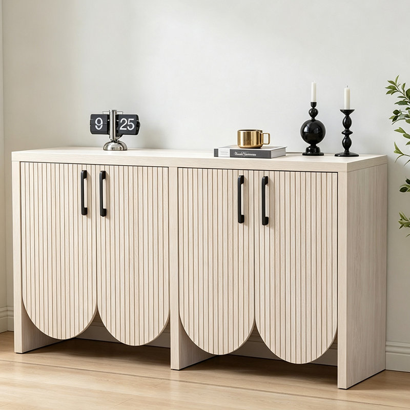 Armoire d'entrée de style français blanc crème