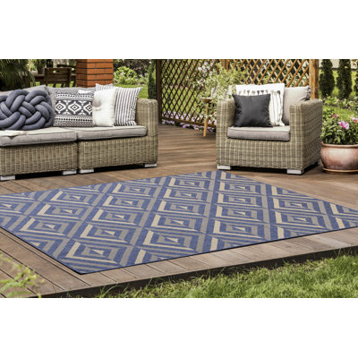 Tapis intérieur / extérieur bleu Ingatestone