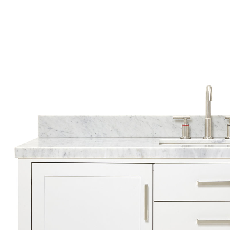 Bayhill 61" W Single Bathroom Vanity Set, White, 61"