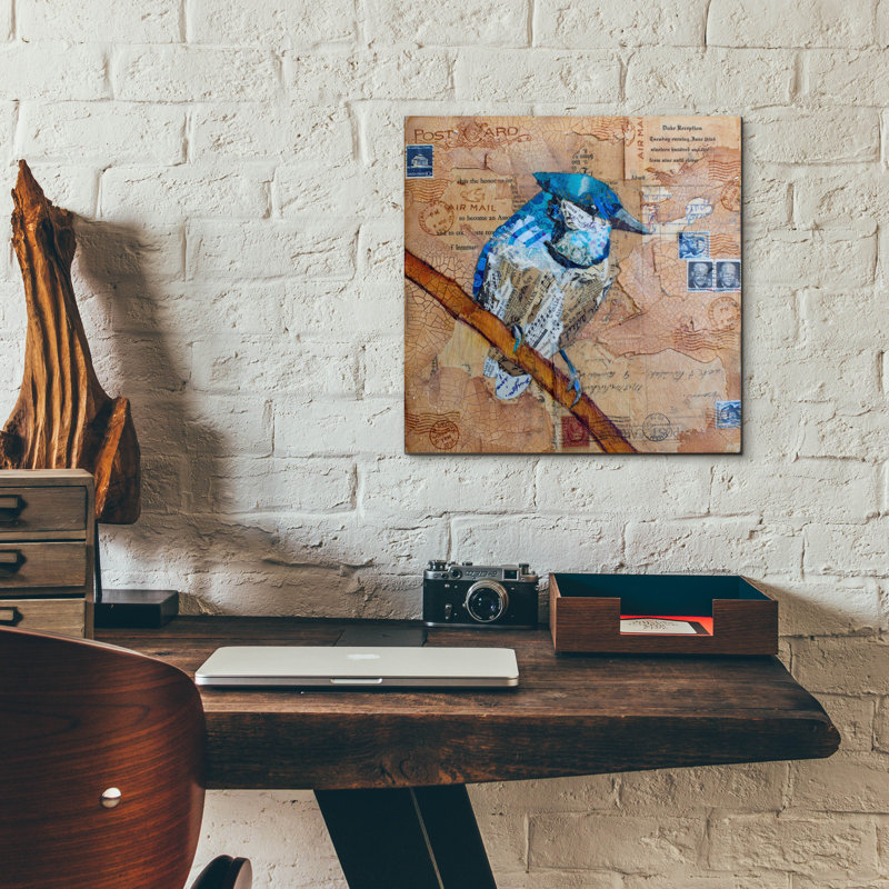 «Blue Jay US Mail» par St. Hilaire Elizabeth, H 12 po x l 12 po x P 0,13 po