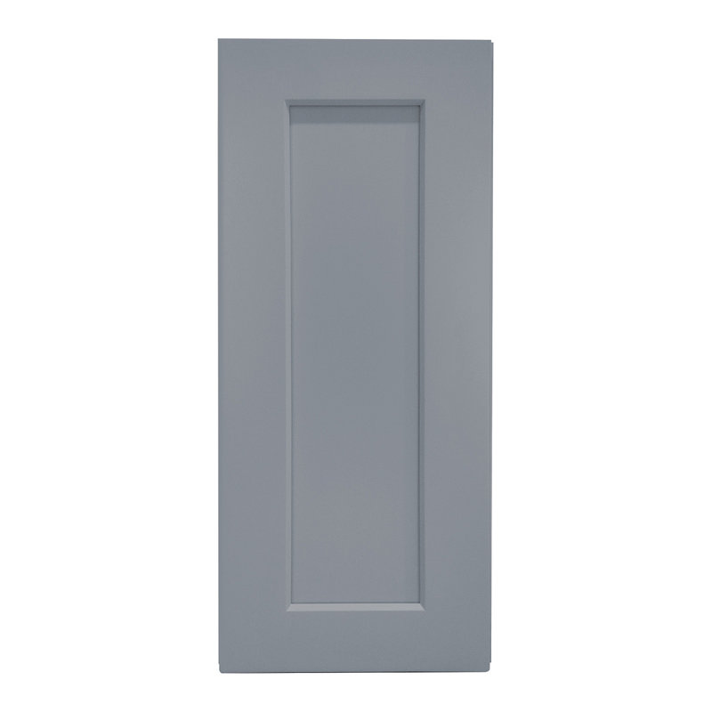 Armoire murale 1 porte et 2 tablettes en bois massif gris foncé foncé pour le rangement dans la cuisine, la salle de bain, la buanderie, tablettes réglables prêtes à assembler (l 12 po x P 12 po x H 30 po)