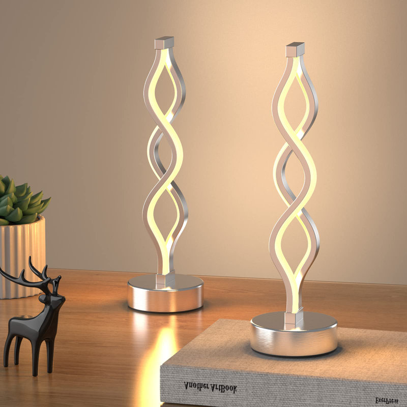 Lampe de fantaisie en métal Cambell, Argent