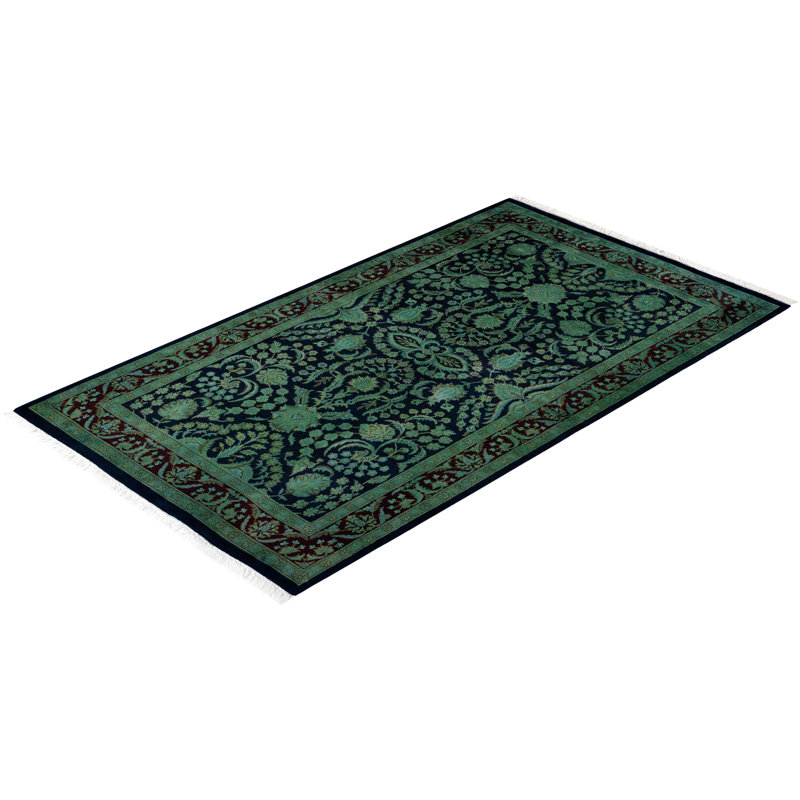 Fine Vibrance One-of-a-Kind 3' 1" X 5' 5" Hand Knotted Area Rug