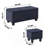 Large Storage Ottoman Bench Set, 3 In 1 Combination Ottoman-650772343
