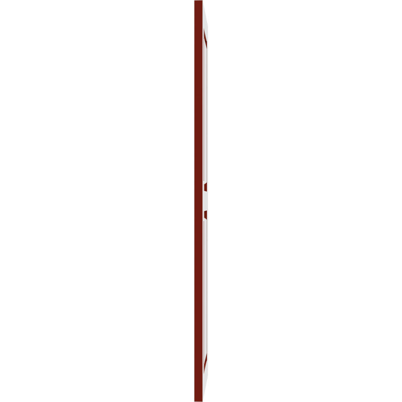 Volets en PVC True Fit, Rouge feu, 18", 38"