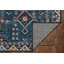 Tapis bleu sarcelle et ivoire lavable à la machine Alburnett-1374416478