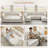 Chenille Upholstered Sectional Sofa Couch With Ottoman-120142584
