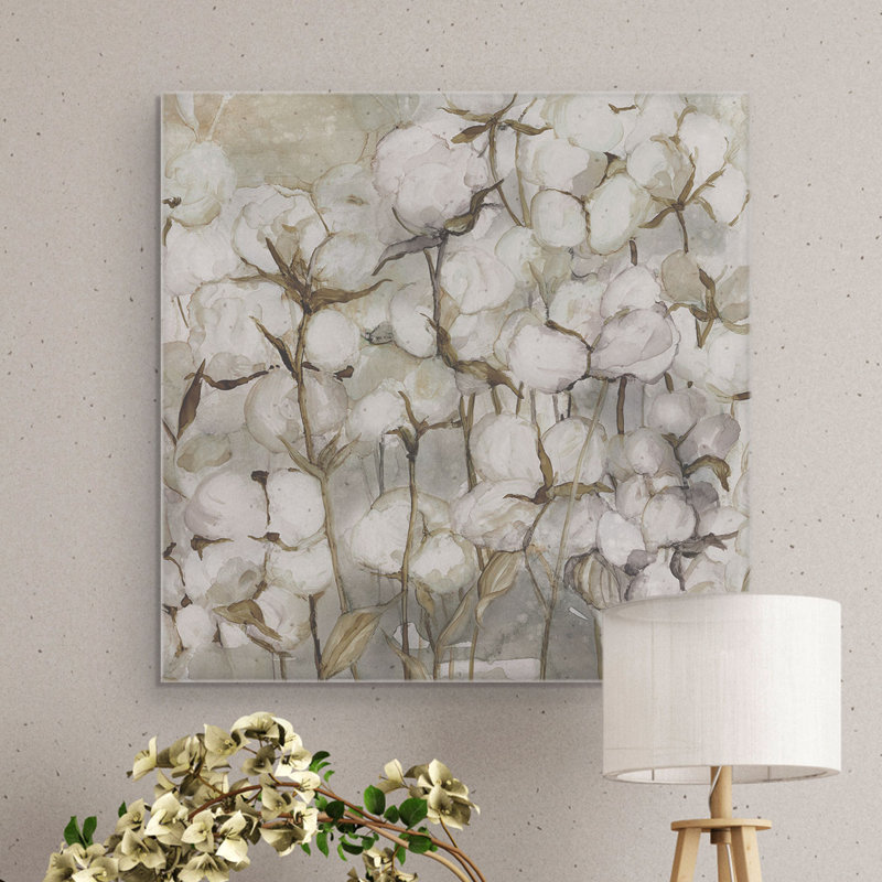 " Cotton Field " by Carol Robinson, 24" H x 24" W x 1.5" D