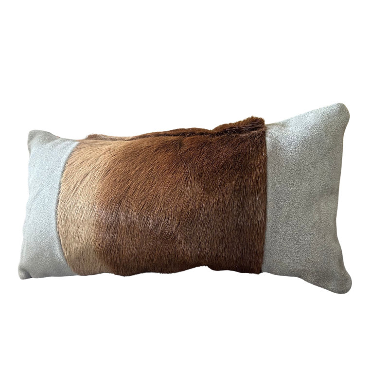 17X9 Impala Grey Suede Pillow Case