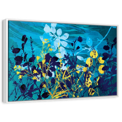 Gold And Blue Landscape Foliage