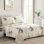 Ensemble de draps en rayonne de bambou toutes saisons 4 pièces avec taies d'oreiller Marina, Home Decor Bedding