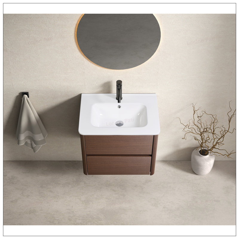 Soft Close Drawer Floating Bathroom Vanity  with Numbered Panels