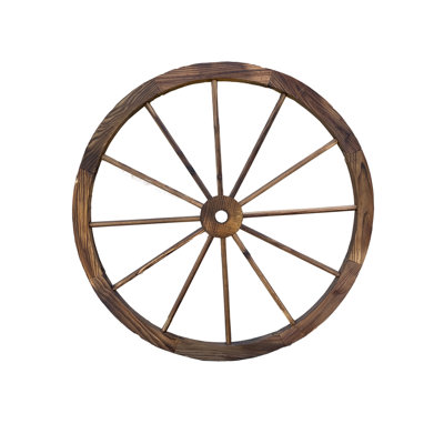 Wooden Wagon Wheel Décor