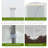 Greenhouse Kit For Gardens, 15' X 7' 7', Steel Construction, White, 6 Windows & Door, -Blocking Pe Material Walk-In Greenhouse, Large Outdoor Hot House With Frame, White. Better Plant Care