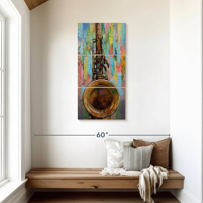 Saxophone, H 44 po x l 21 po
