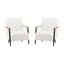 Comfortable 25.68" Lounge Chair In Beige With Upholstery And Strong Metal Legs For Office Modern Style Solid Base Area