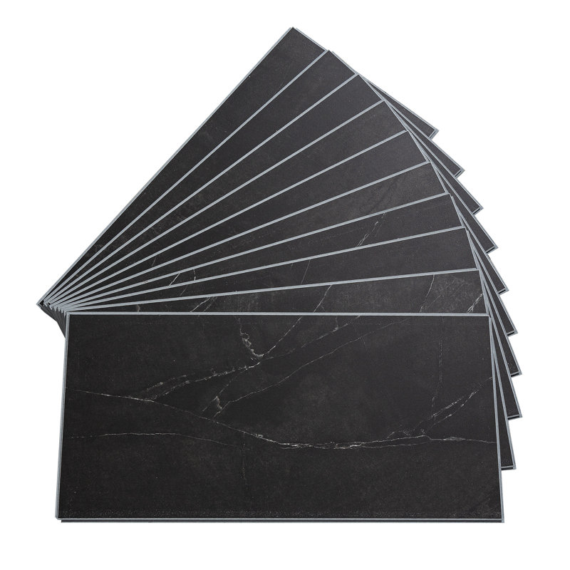 Palisade 23.2 in. x 11.1 in. Interlocking Vinyl Wall/Backsplash Panels in Frost Nickel (10 Pack), Frost Nickel