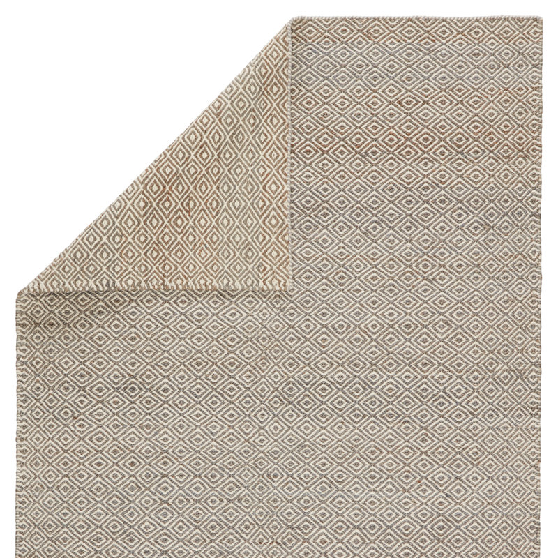 Naturals Ambary Geometric Area Rug in Tan/Birch, Rectangle 10' x 14'