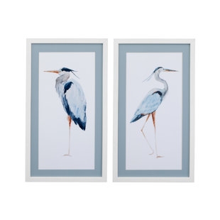 Heron Framed Print (Set of 2)
